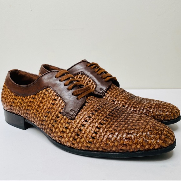 Zara Other - Zara Man Woven Leather Oxfords